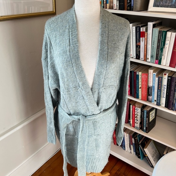 A NEW DAY long soft cozy belted cardigan NWOT - Picture 2 of 10